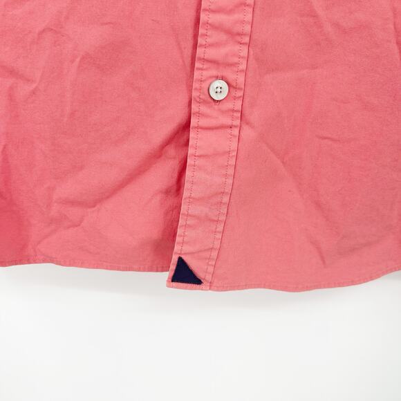 Untuckit Mens Casual Work Cotton Stretch Short Sleeve Button Up Shirt XXL Salmon - Picture 4 of 5